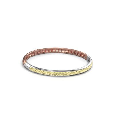 Armband Emely 5mm 585 rosé goud gele saffier 1.1 mm