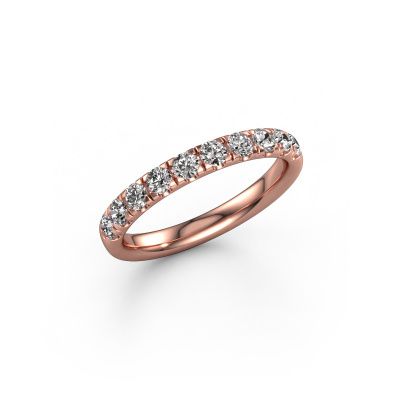 Stackable ring Jackie Half 585 rose gold lab grown diamond 0.55 crt