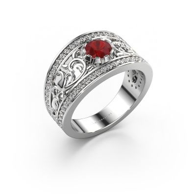 Ring Marilee 585 white gold ruby 5 mm
