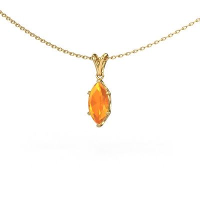 Pendant Sam MRQ 585 gold citrin 10x5 mm