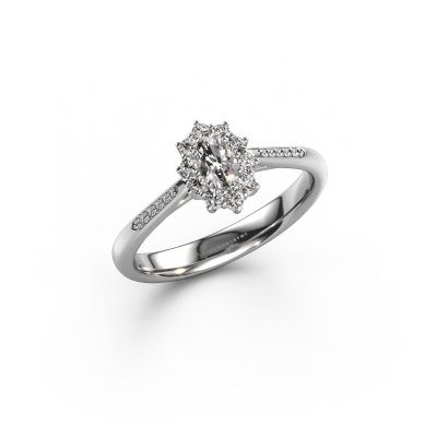 Verlovingsring Leesa 2 585 witgoud diamant 0.23 crt