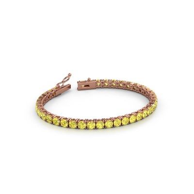 Tennis bracelet Shirley 4.2 lab diamond 585 rose gold 4.2 mm