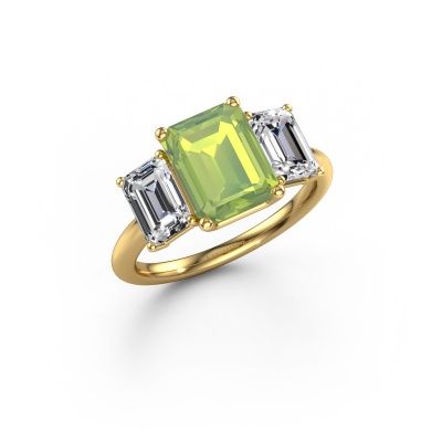 Verlobungsring Sandra 585 Gold Peridot 9x7 mm