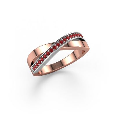 Ring Kaley 585 rose gold ruby 1.2 mm