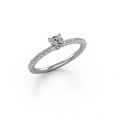 Engagement ring Crystal RND 2 950 platinum diamond 0.43 crt