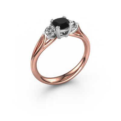 Verlobungsring Amie cus 585 Roségold Schwarz Diamant 0.900 crt