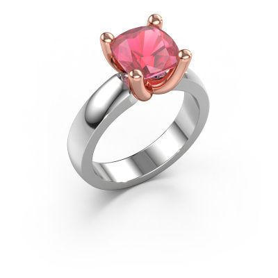 Ring Clelia CUS 585 white gold tourmaline pink 8 mm