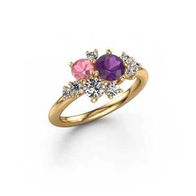 Ring Veronica 585 Gold Amethyst 5.4 mm