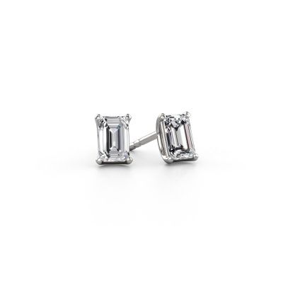 Stud earrings Sam EME 585 white gold diamond 3.00 crt