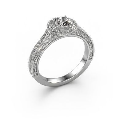 Engagement ring Alice RND 950 platinum lab-grown diamond 0.68 crt