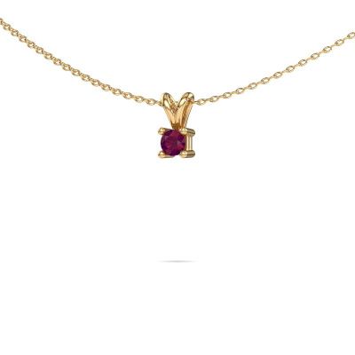 Kette Eline 585 Gold Rhodolit 5 mm