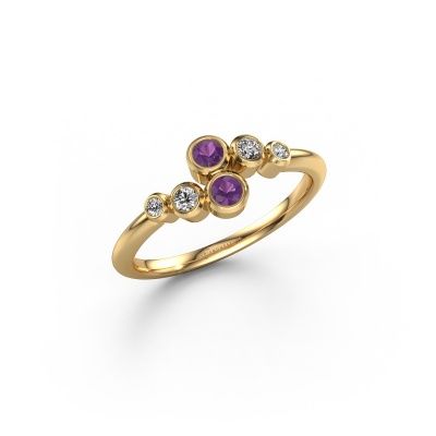Ring Lonnie 585 gold amethyst 2.5 mm