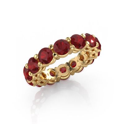 Stackable ring Michelle full 4.7 585 gold ruby 4.7 mm