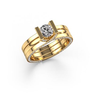 Verlovingsring Kenisha 585 goud diamant 1.01 crt