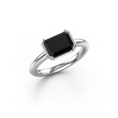 Bague de fiançailles Tayler EME 950 platine diamant noir 2.10 crt