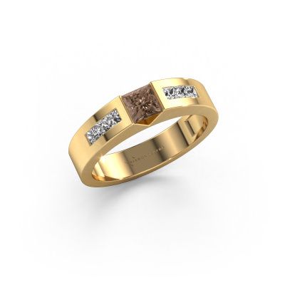 Verlobungsring Arlena 2 585 Gold Braun Diamant 0.70 crt