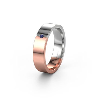 Bague d'amitié WH1101L15AP 585 or rose saphir ±5x1.7 mm