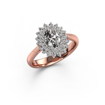 Engagement ring Alina 1 585 rose gold lab grown diamond 0.70 crt