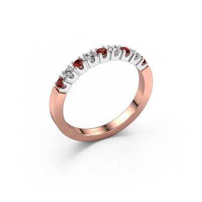 Ring Dana 9 585 rose gold garnet 2 mm
