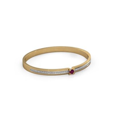 Bracelet Myrthe 585 gold rhodolite 4 mm
