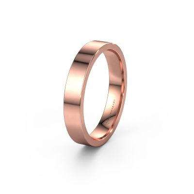 Wedding ring WH0100M14AP 585 rose gold ±0.16x0.07 in