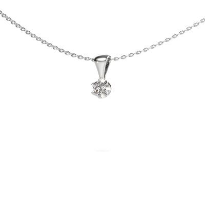 Necklace Fran 585 white gold diamond 0.20 crt