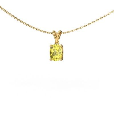Pendant Sam CSH 585 gold yellow lab grown diamond 6.8x5.2 mm
