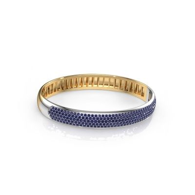 Bangle Emely 9mm 585 gold sapphire 1.4 mm