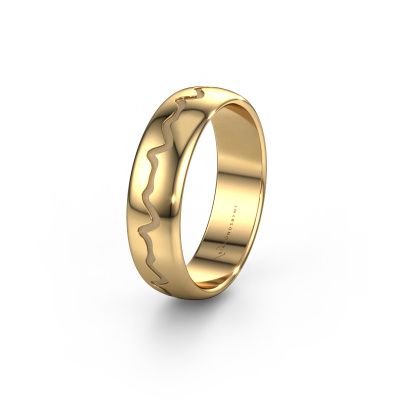 Wedding ring Heartbeat 2 585 gold ±0.20x0.07 in