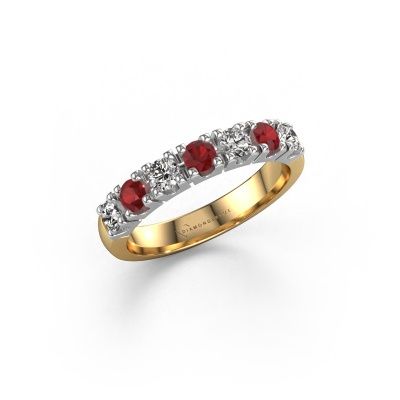 Bague Rianne 7 585 or jaune rubis 3 mm