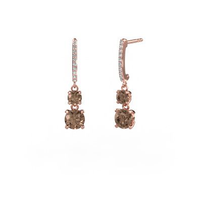 Pendants d'oreilles Tanja 2 585 or rose diamant brun 2.334 crt