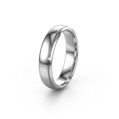 Wedding ring WH0500M35AP 585 white gold ±0.20x0.07 in