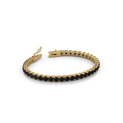 Tennis bracelet Shirley 4.0 585 black diamond gold 11.40 crt
