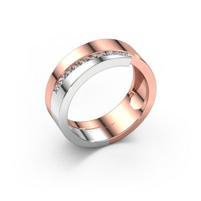 Bague Loma 585 or rose zircone 1.5 mm