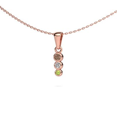 Anhänger Felica 585 Roségold Braun Diamant 0.165 crt