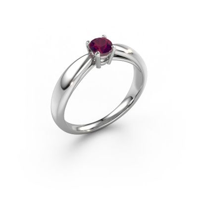 Engagement ring Nichole 950 platinum rhodolite 4.2 mm