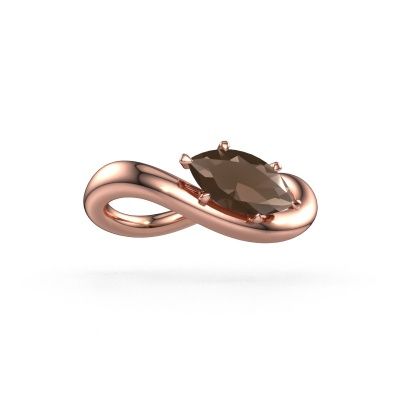 Verlobungsring Chloe MRQ 585 Roségold Rauchquarz 10x5 mm