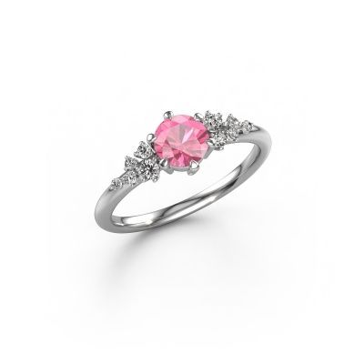 Ring Royce RND 950 platinum pink sapphire 5.5 mm