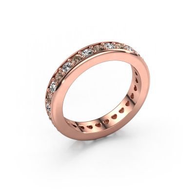Vorsteckring Nienke 585 Roségold Braun Diamant 1.26 crt