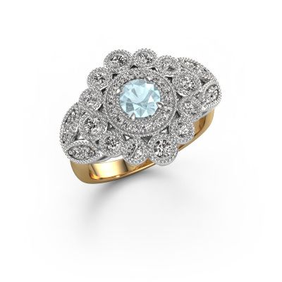 Ring Elia 585 gold aquamarine 5 mm