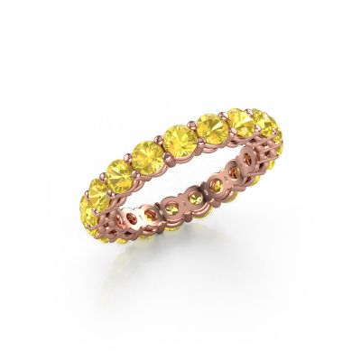 Vorsteckring Michelle full 3.4 585 Roségold Gelb Saphir 3.4 mm
