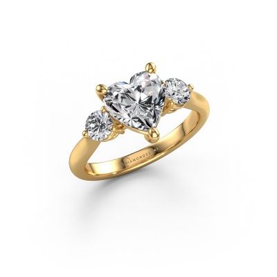Engagement ring Lieselot HRT 585 gold diamond 2.50 crt