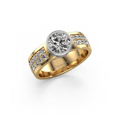 Engagement ring Ise 3 585 gold diamond 1.40 crt