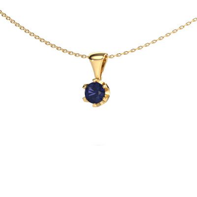 Necklace Fran 585 gold sapphire 5 mm