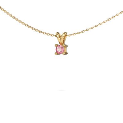 Necklace Eline 585 gold tourmaline pink 5 mm