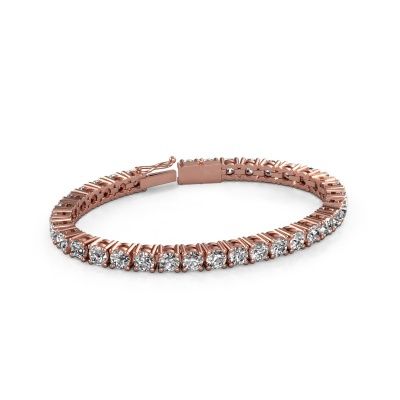 Tennisarmband Karin 5 mm 750 Roségold Diamant 17.00 crt