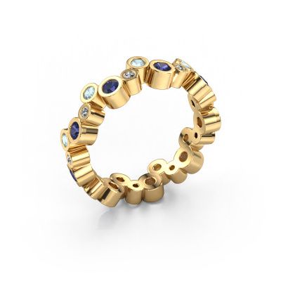 Ring Tessa 585 gold sapphire 2.5 mm