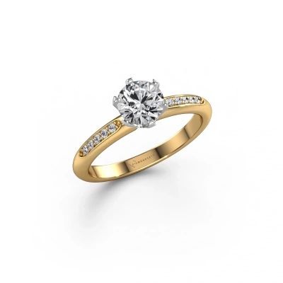Engagement ring Tiffy 2 585 gold diamond 0.70 crt