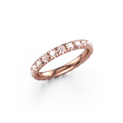 Ring Jackie 2.5 585 rose gold morganite champagne 2.5 mm