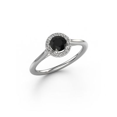 Verlobungsring Seline rnd 1 950 Platin Schwarz Diamant 0.705 crt
